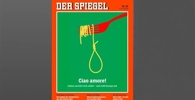 Καυστικό εξώφυλλο: Η θηλιά από… σπαγγέτι του Spiegel για την Ιταλία